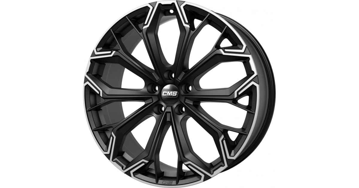 Jante ALU, CMS C37 Diamant Noir Mat, 8X19 5/ 112 ET52, Alésage 66.6