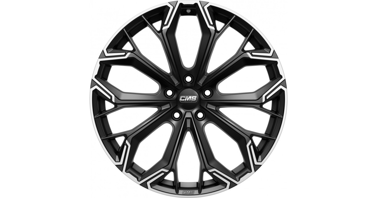 Jante ALU, CMS C37 Diamant Noir Mat, 8X19 5/ 112 ET52, Alésage 66.6