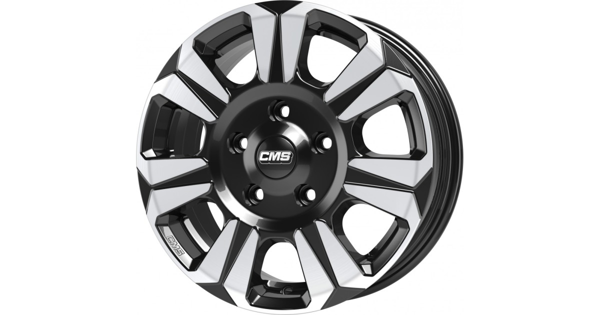 Jante ALU, CMS C31 Diamant Noir Brillant, 7.5X18 5/160 ET55, Alésage 65.1