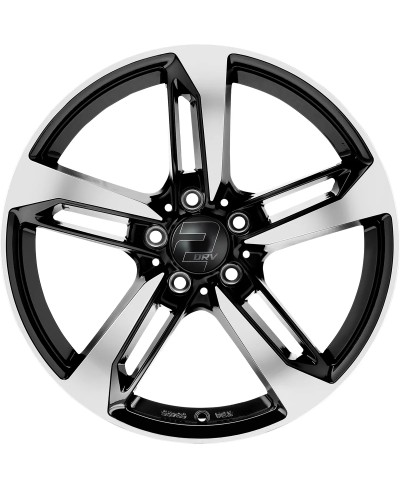 Jante ALU, Wheelworld - 2DRV WH36/ SP+  , Noir Face polie 8.5X19 5/ 112 ET30, Alésage 66.6