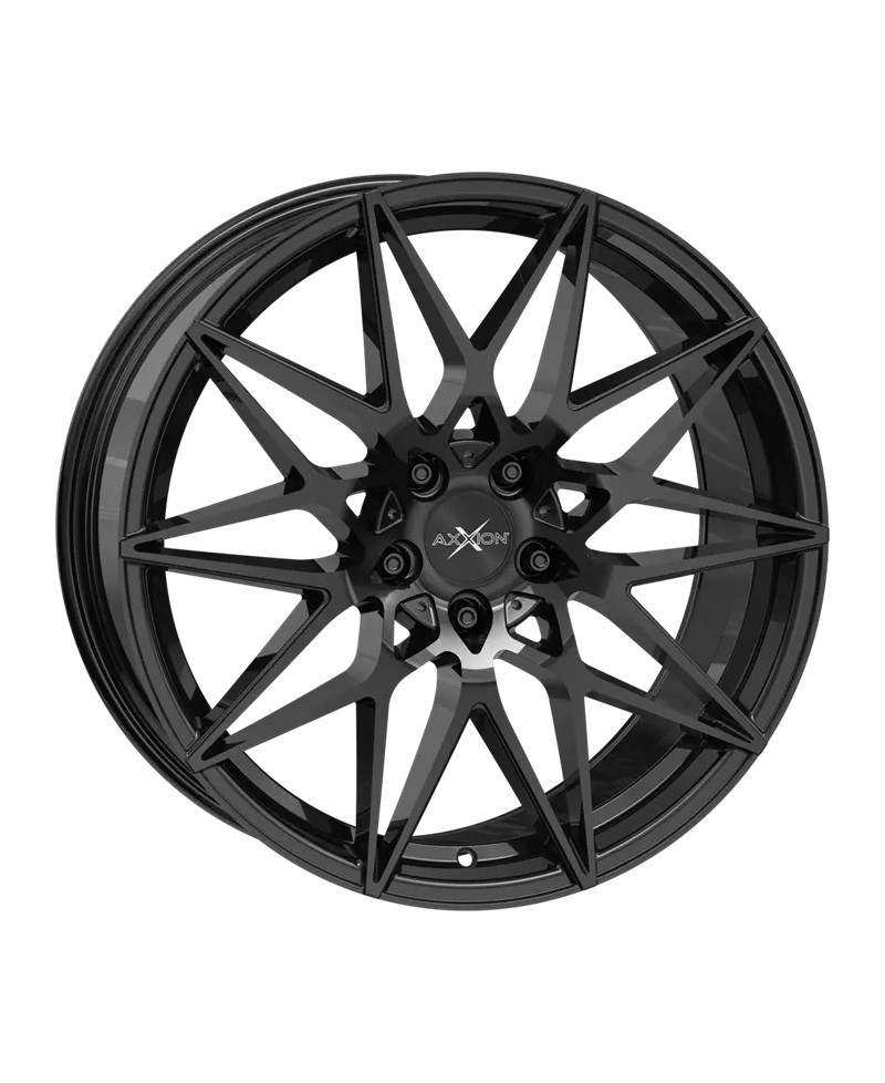 Jante ALU, Axxion AX9/ SW+ , Noir brillant 8.5X19 5/ 108 ET45, Alésage 72.6