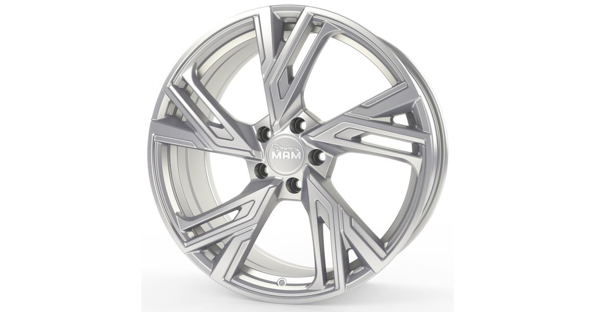 Jante ALU, MAM RS5 SILVER PAINTED 8.5X19 5/ 114.3 ET40, Alésage 72.6