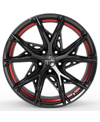 Jante ALU, Keskin Tuning KT24C BLACK PAINTED RED INSIDE 8.5x19 5/ 112 ET30, Alésage 66.6