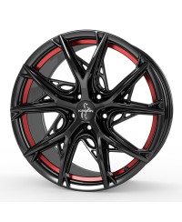 Jante ALU, Keskin Tuning KT24 BLACK PAINTED RED INSIDE 8.5x19 5/ 108 ET40, Alésage 72.6