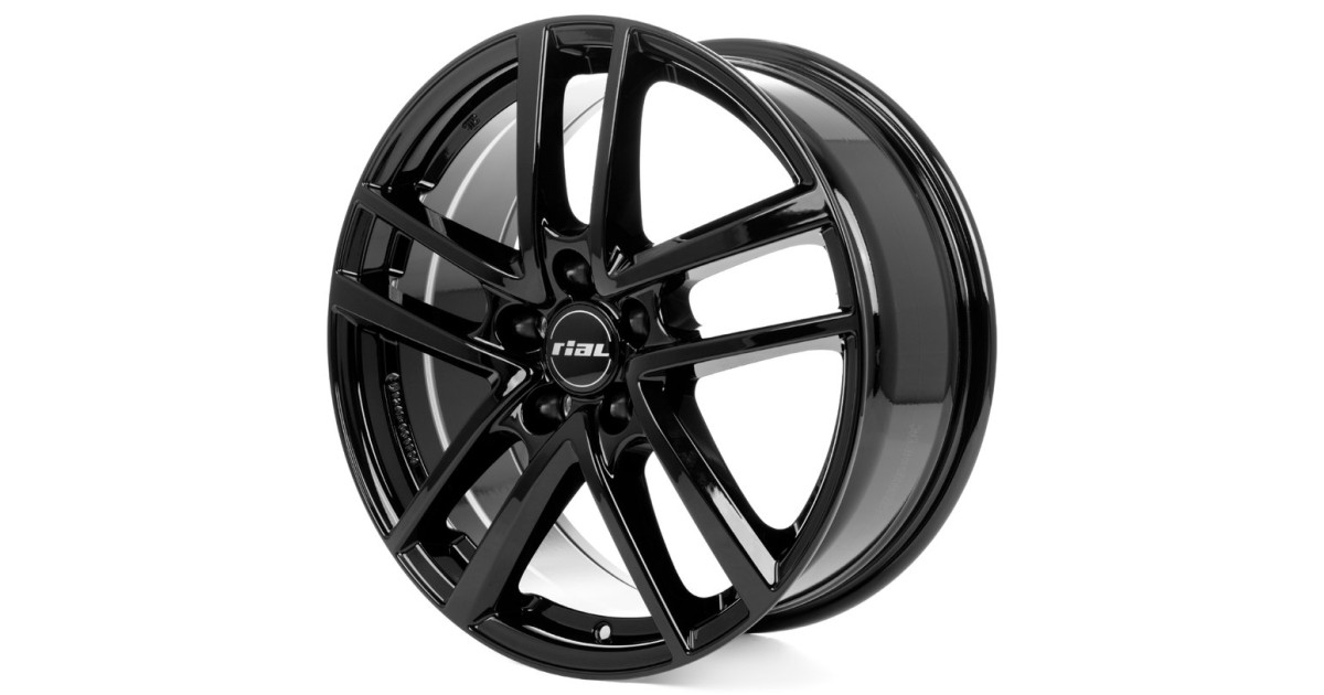 Jante ALU, Rial ASTORGA/ SW Noir brillant 7.5X17 5/ 112 ET38, Alésage 66.6