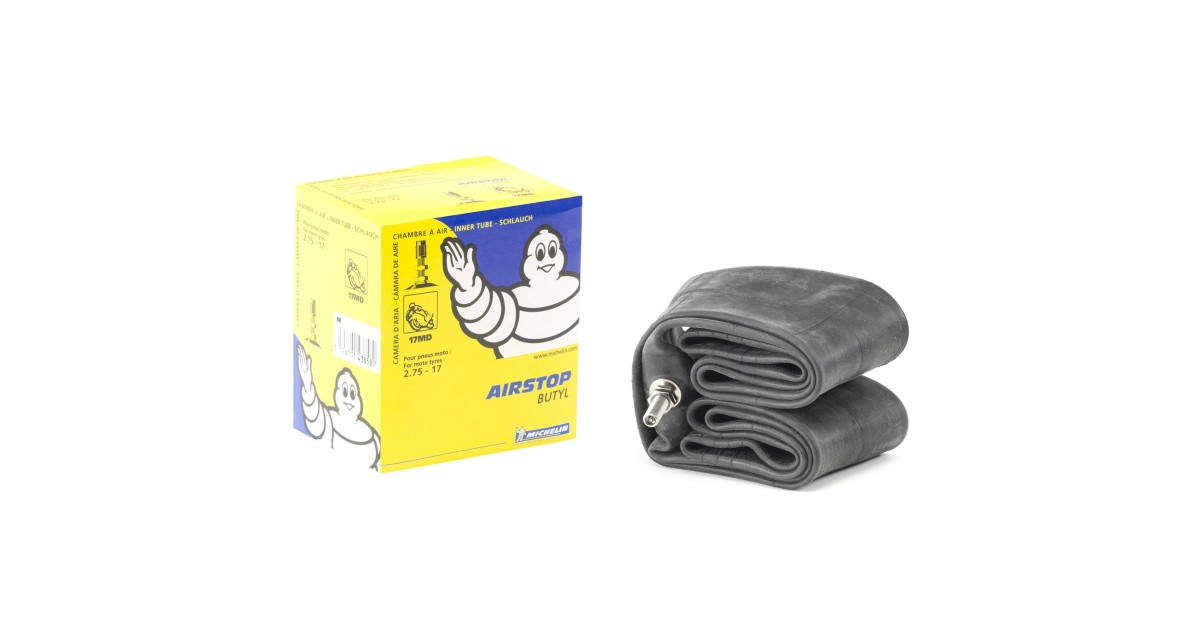 Chambres à air, Michelin,  17MD vanne droite Michelin  100/90-17 (2.75 /17)