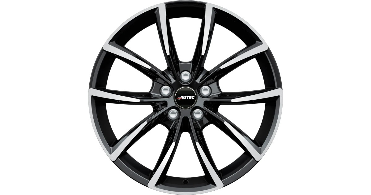 Jante ALU, Autec Astana Black Polish 8X18 5/ 112 ET44, Alésage 57.1