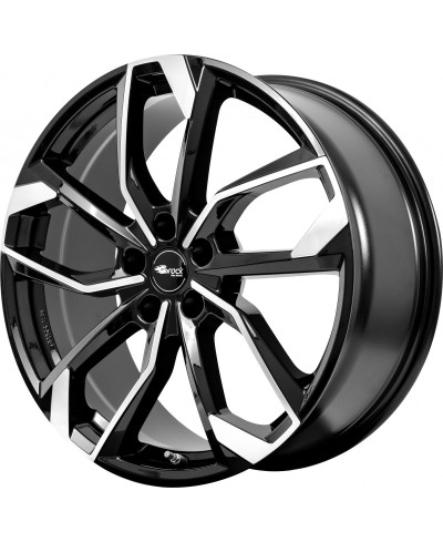 Jante Alu RC Design RC34 Gloss Black Full Polished 8x18 5x112 ET44  , Alésage 57.1