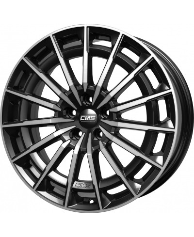 Jante ALU, CMS C38 Diamant Noir Brillant, 8.5X20 5/ 108 ET45, Alésage 63.4