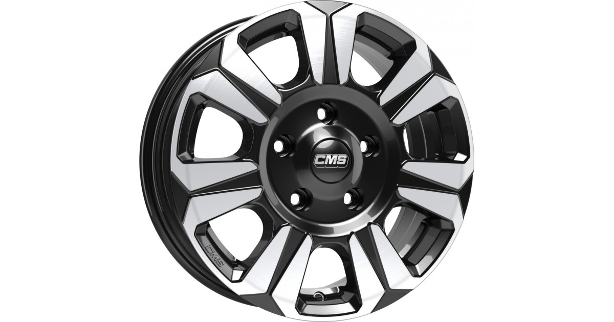 Jante ALU, CMS C31 Diamant Noir Brillant, 6.5X17 5/ 130 ET60, Alésage 78.1