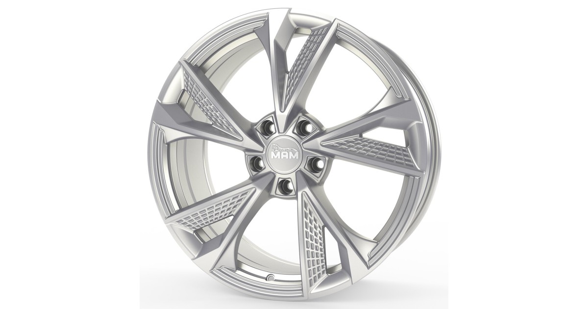 Jante ALU, MAM RS6 SILVER PAINTED 8.5x19 5/ 112 ET30, Alésage 72.6