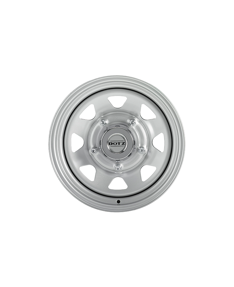 Jante Acier Dotz DAKAR 4x4 Silver, 8X15 5/ 139.7 ET-35 , Alésage 110.1