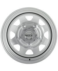 Jante Acier Dotz DAKAR 4x4 Silver, 8X15 5/ 139.7 ET-35 , Alésage 110.1