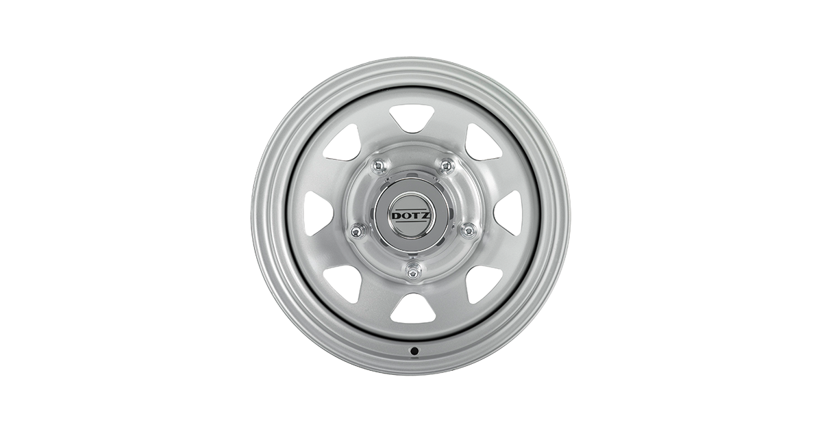 Jante Acier Dotz DAKAR 4x4 Silver, 8X15 5/ 139.7 ET-35 , Alésage 110.1