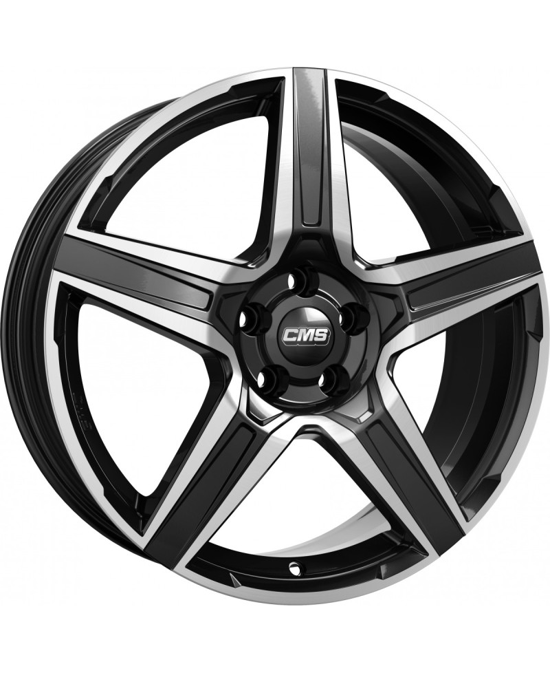 Jante ALU, CMS C34 Diamant Noir Brillant, 7.5X19 5/ 112 ET53.5, Alésage 66.6