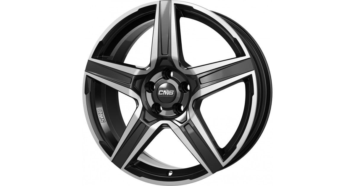 Jante ALU, CMS C34 Diamant Noir Brillant, 7.5X19 5/ 112 ET53.5, Alésage 66.6