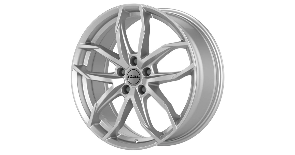 Jante Alu RIAL Lucca Polar Silver  6,5x16 4x108 ET20  , Alésage 65.1