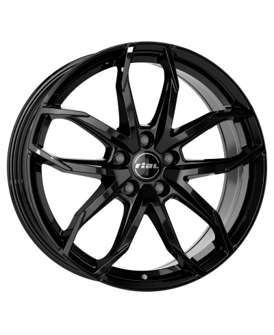Jante Alu Rial Lucca  Diamond Black 6,5x16 4x108 ET32 , Alésage 65.1