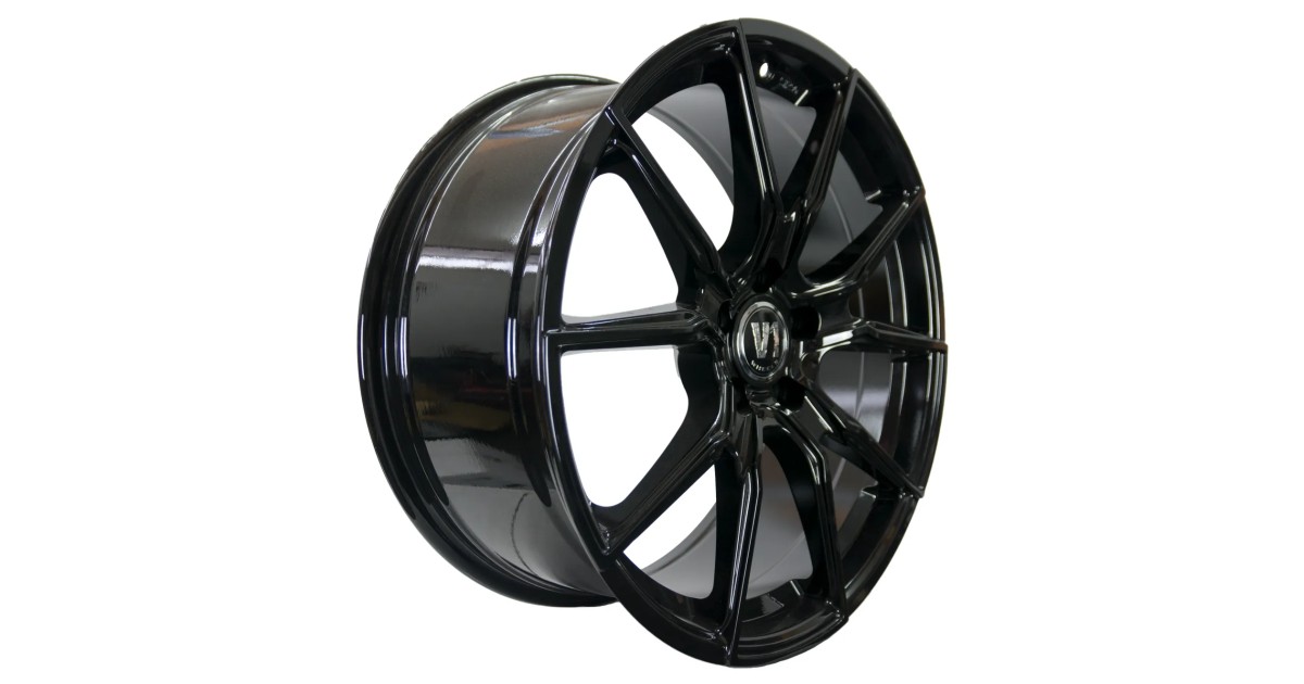 Jante ALU, V1 Wheels V1 Noir brillant laqué 8X18 5/ 112 ET35 , Alésage 66.6