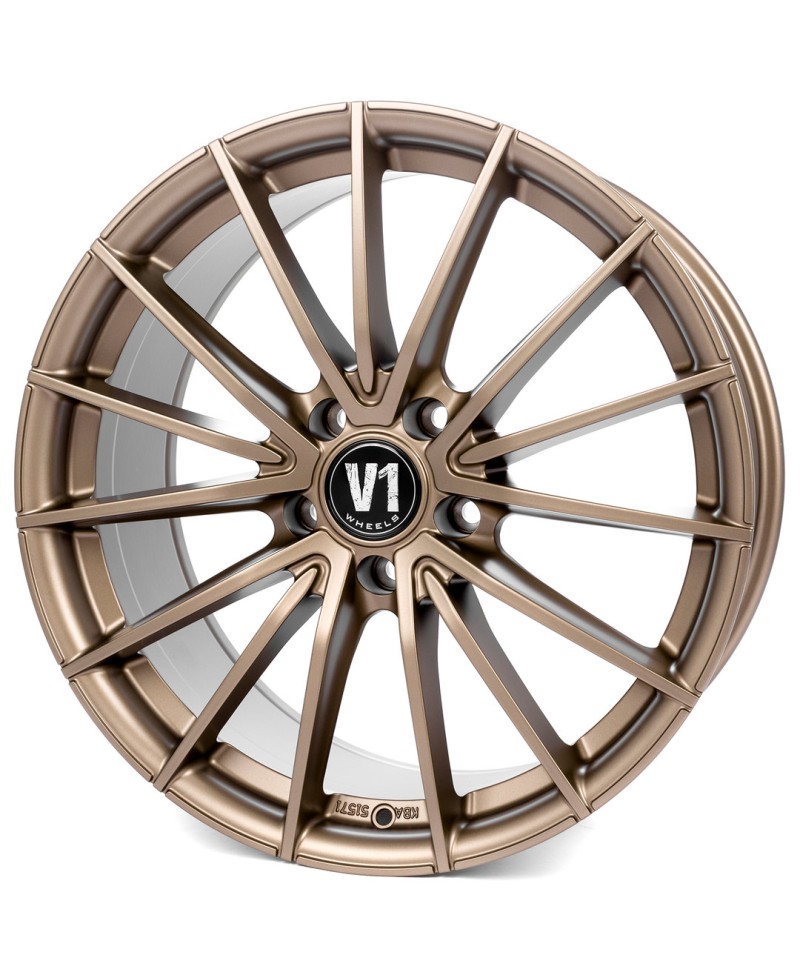 Jante ALU, V1 Wheels V2  Bronze matt lackiert 8X18 5/ 112 ET45 , Alésage 66.6