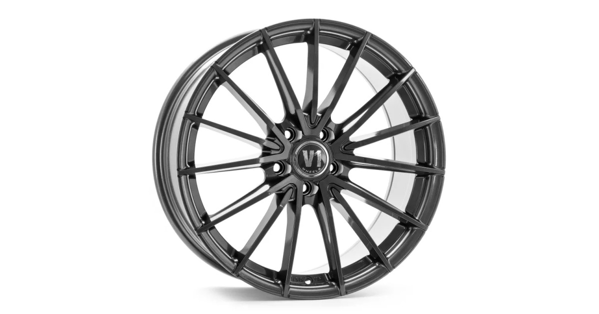 Jante ALU, V1 Wheels V2 Daytona laqué gris 8.5X19 5/ 112 ET45 , Alésage 66.6