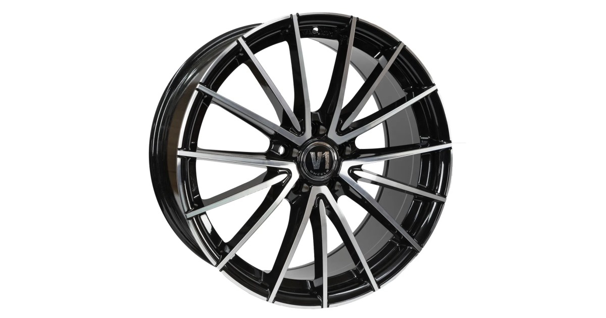 Jante ALU, V1 Wheels V2/ SP+  Black Front Polish 8.5X19 5/ 112 ET35 , Alésage 66.6