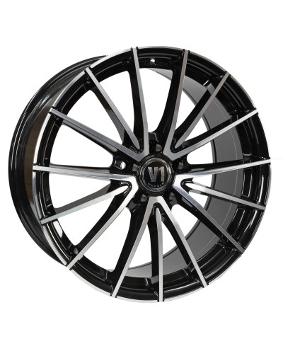 Jante ALU, V1 Wheels V2  SP+  Black Front Polish 8.5X19 5/ 112 ET45 , Alésage 66.6