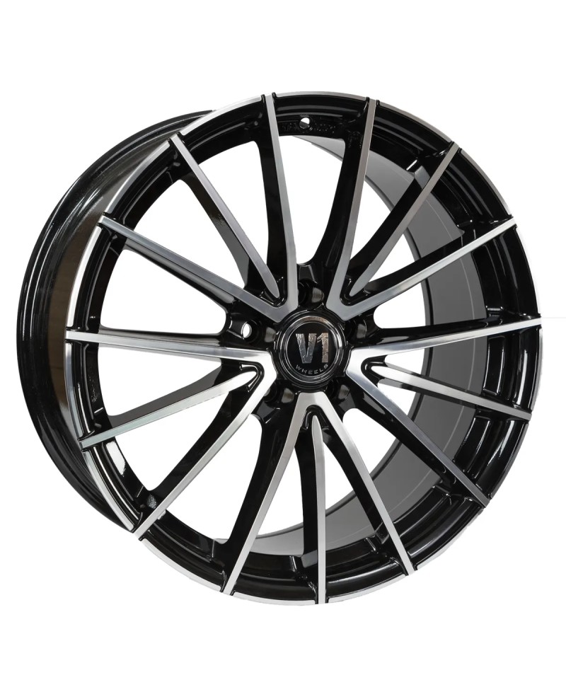 Jante ALU, V1 Wheels V2  SP+  Black Front Polish 8.5X19 5/ 120 ET35 , Alésage 72.6
