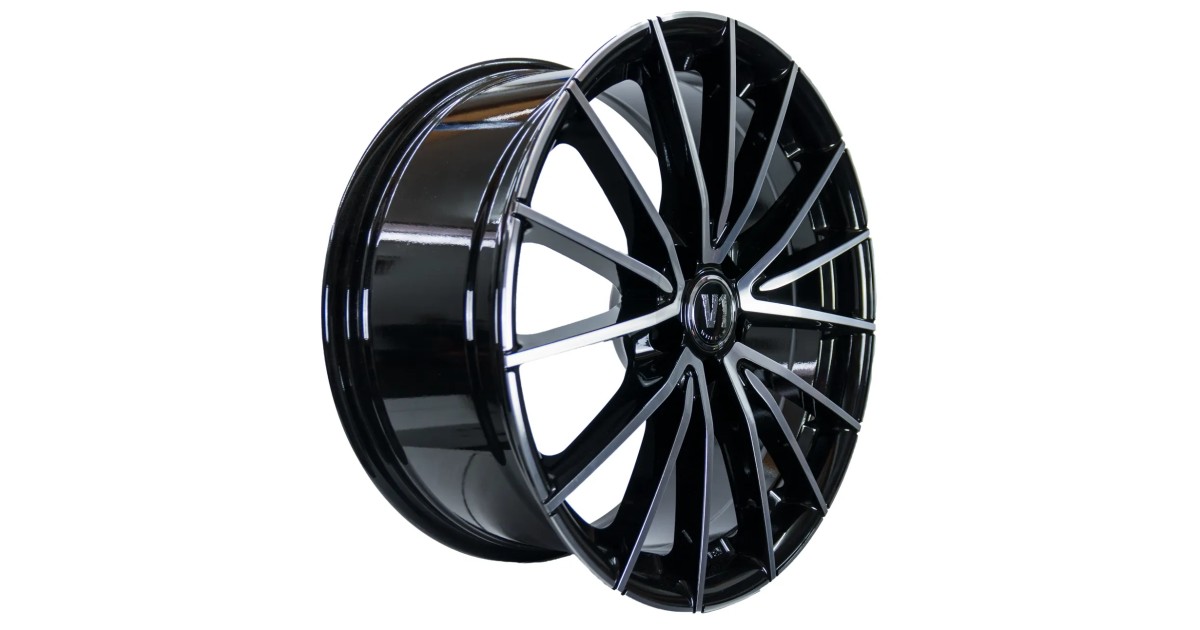 Jante ALU, V1 Wheels V2  SP+  Black Front Polish 8X18 5/ 112 ET35 , Alésage 66.6