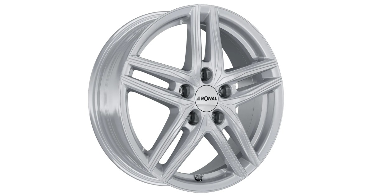 Jante ALU, Ronal R65 Silver 7X18 5/ 108 ET35, Alésage 76