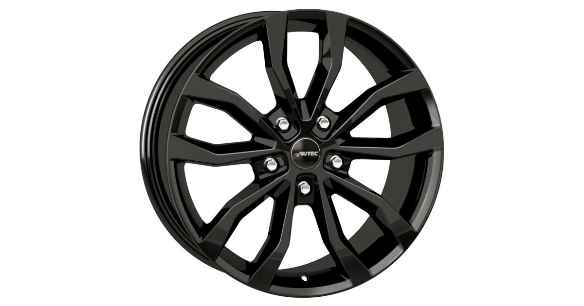 Jante Alu Autec Uteca Black 9,5x22 5x114.3 ET38 , Alésage 70.1