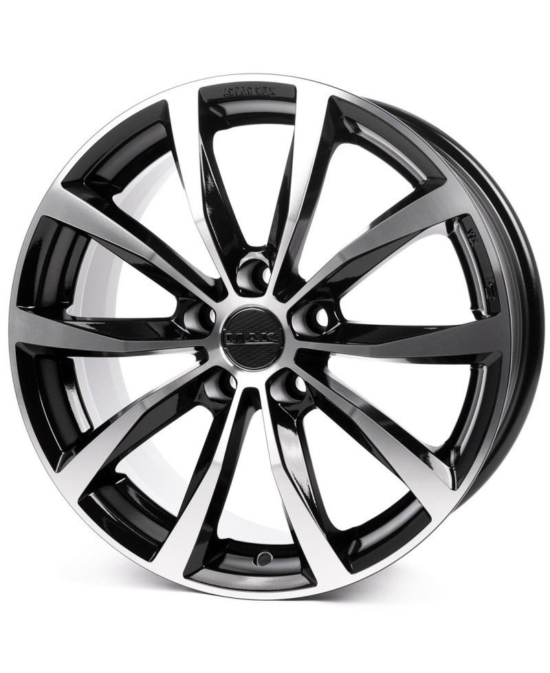 Jante Alu MAK WOLF Black mirror 8x19 5x112 ET30 , Alésage 76.1