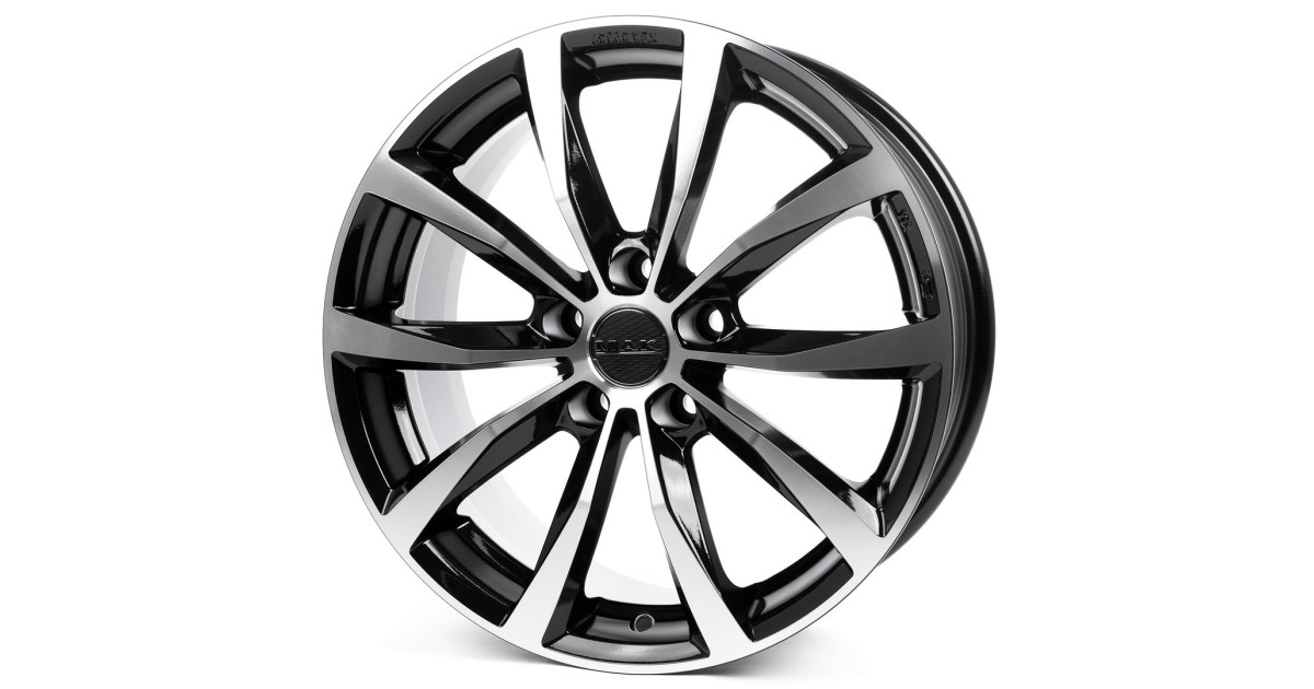 Jante Alu MAK WOLF Black mirror 8x19 5x112 ET30 , Alésage 76.1