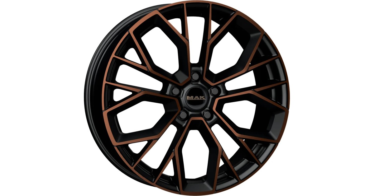 Jante Alu MAK Stilo (BLACK & BRONZE) 8,5x21 5x112 ET40 , Alésage 66.6