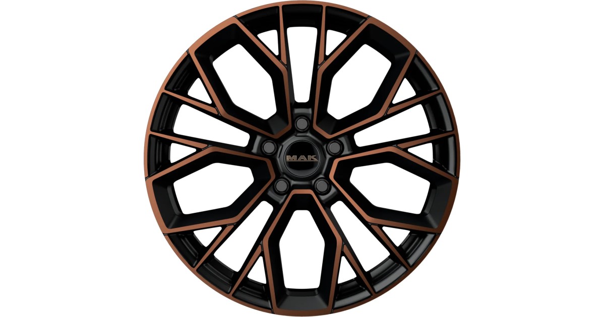 Jante Alu MAK Stilo (BLACK & BRONZE) 8,5x21 5x112 ET40 , Alésage 66.6