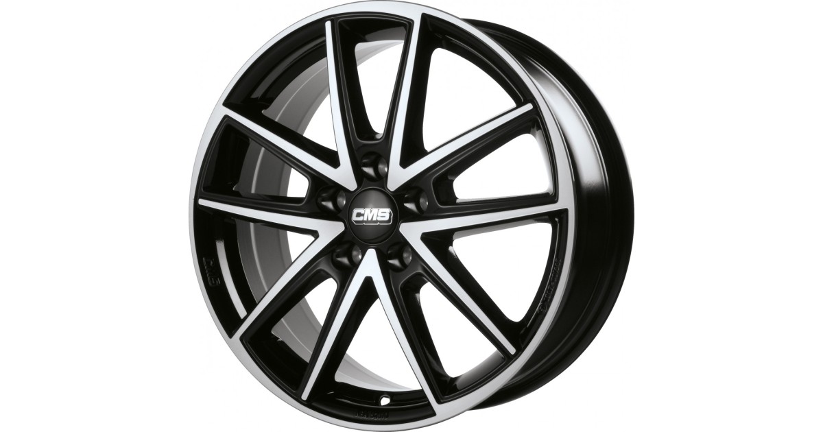 Jante ALU, CMS C30 Diamant Noir Brillant, 7.5X19 5/ 112 ET38, Alésage 66.6