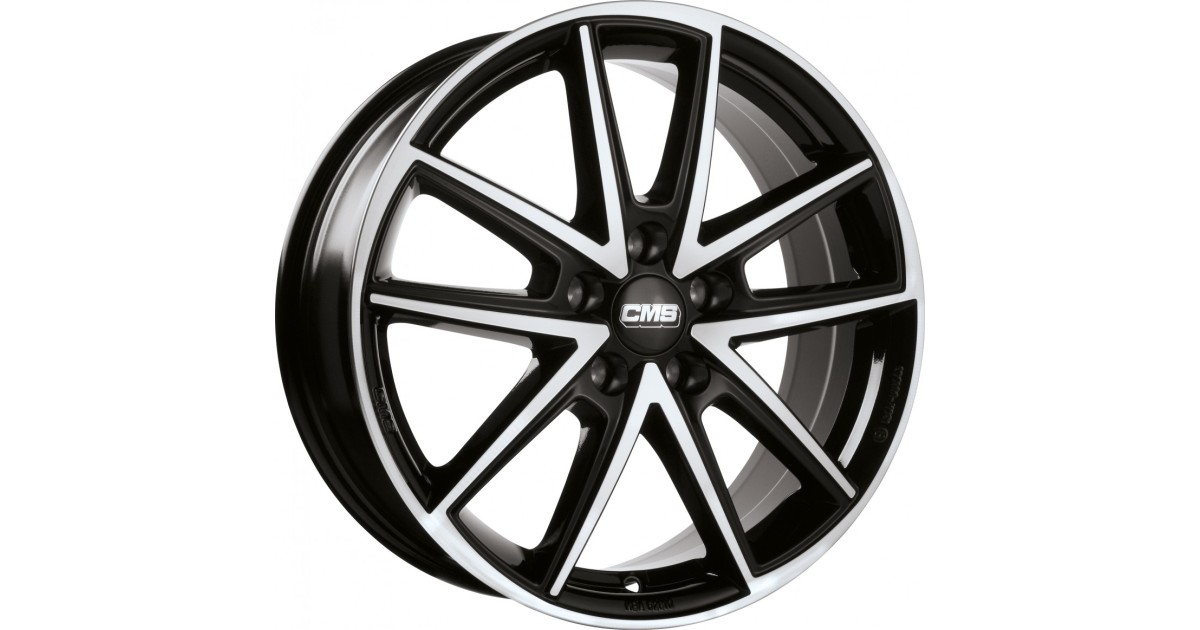 Jante ALU, CMS C30 Diamant Noir Brillant, 7.5X19 5/ 112 ET38, Alésage 66.6