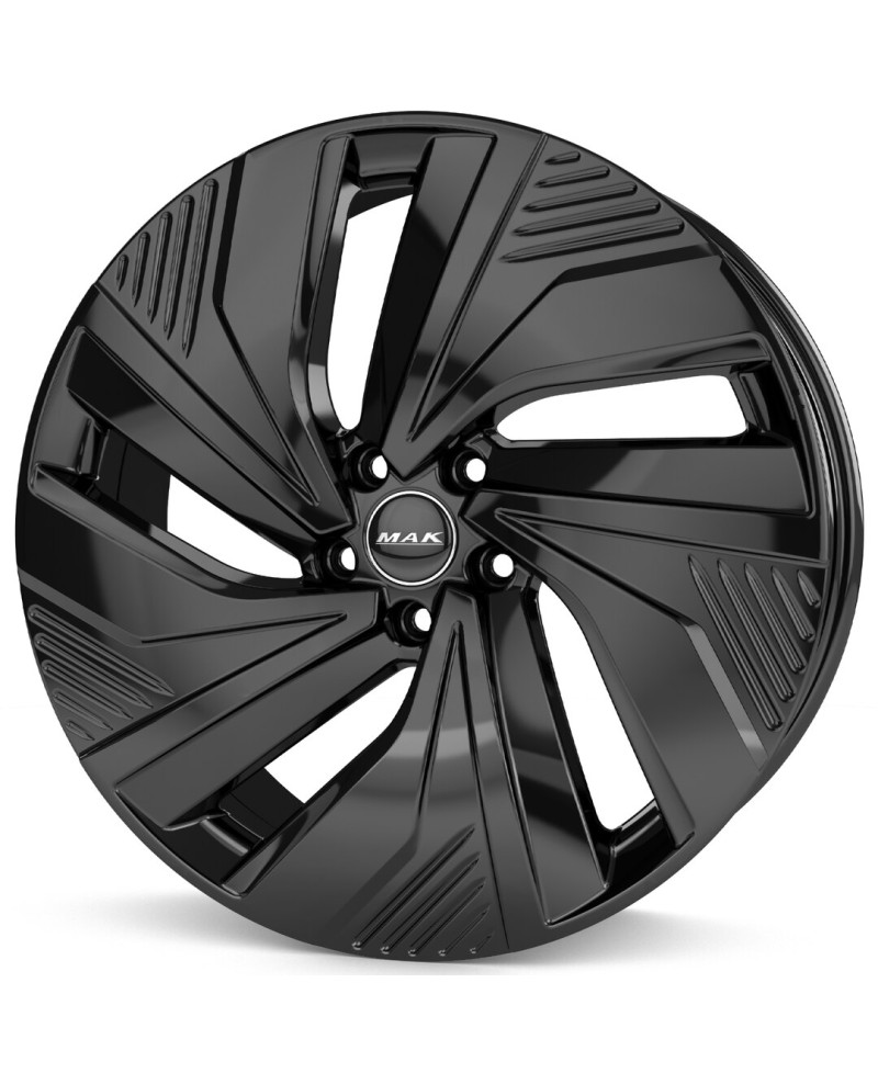 Jante Alu MAK ELECTRA GLOSS BLACK 8x19 5x108 ET45 , Alésage 72