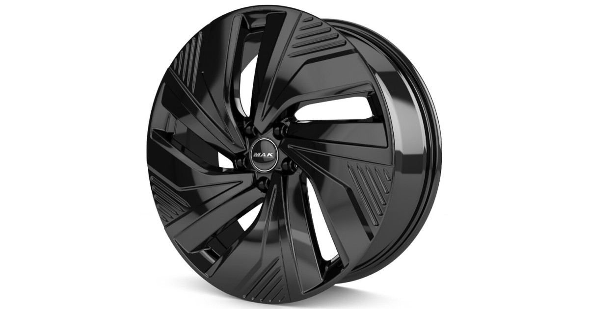 Jante Alu MAK ELECTRA GLOSS BLACK 8x19 5x108 ET45 , Alésage 72