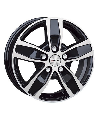 Jante ALU, Autec Quantro Noir poli  6.5X16 5/ 118 ET66, Alésage 71.1
