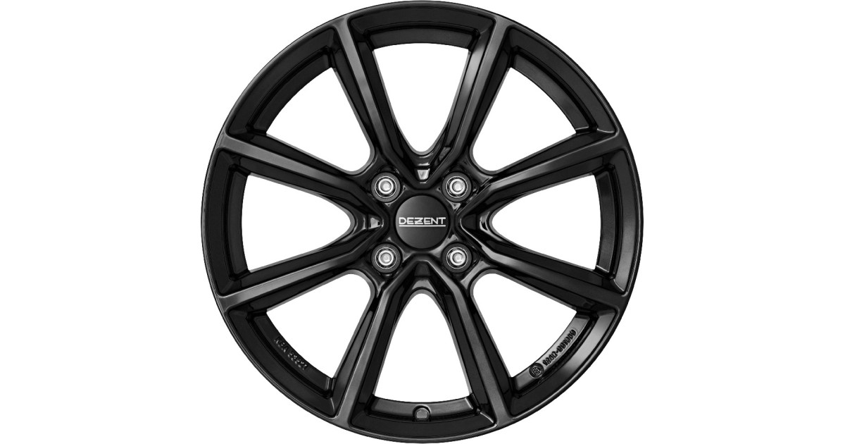 Jante Alu Dezent TN Black 6,5x16 4x108 ET38 , Alésage 65.1