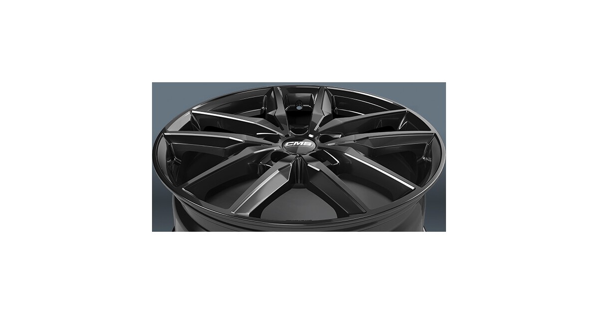 Jante ALU, CMS C28 Noir Brillant, 7.5X19 5/ 114.3 ET40, Alésage 67.1