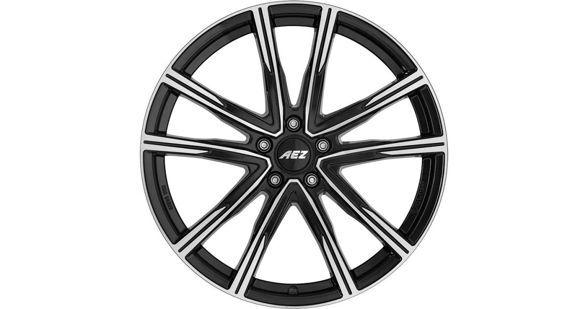 Jante Alu AEZ Montreal Black polished 8,5x20 5x114.3 ET54,5  , Alésage 67.1