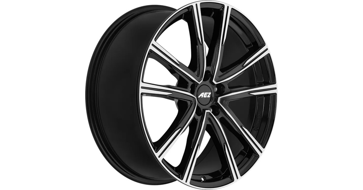 Jante Alu AEZ Montreal Black polished 8,5x20 5x114.3 ET54,5  , Alésage 67.1