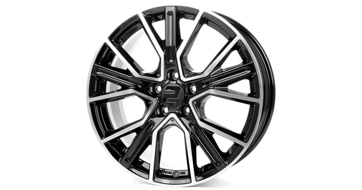 Jante ALU, Wheelworld - 2DRV  WH34/ SP+ Noir face polie 8X18 5/ 112 ET42, Alésage 66.6