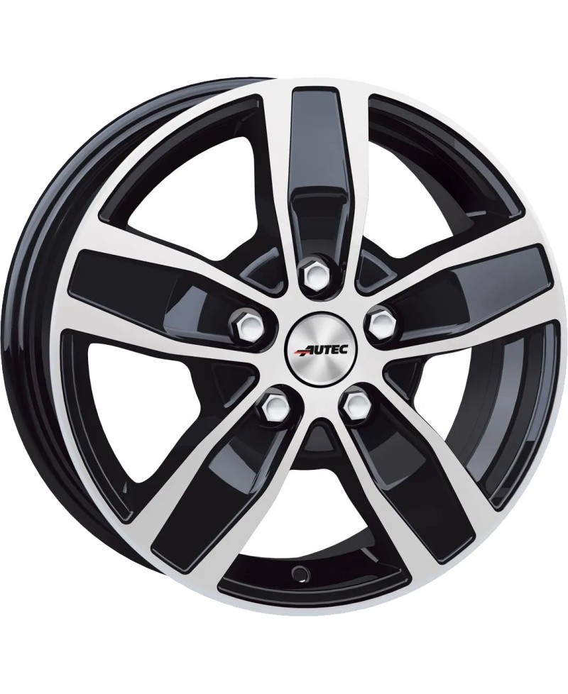 Jante ALU, Autec Quantro 5 Noir , Face polie 6.5X16 5/ 160 ET55, Alésage 65.1