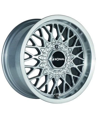 Jante ALU, Ronal LS Argent , Face polie 7.5X15 4/ 100 ET25, Alésage 57.1