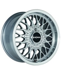 Jante ALU, Ronal LS Argent , Face polie 7.5X15 4/ 100 ET25, Alésage 57.1