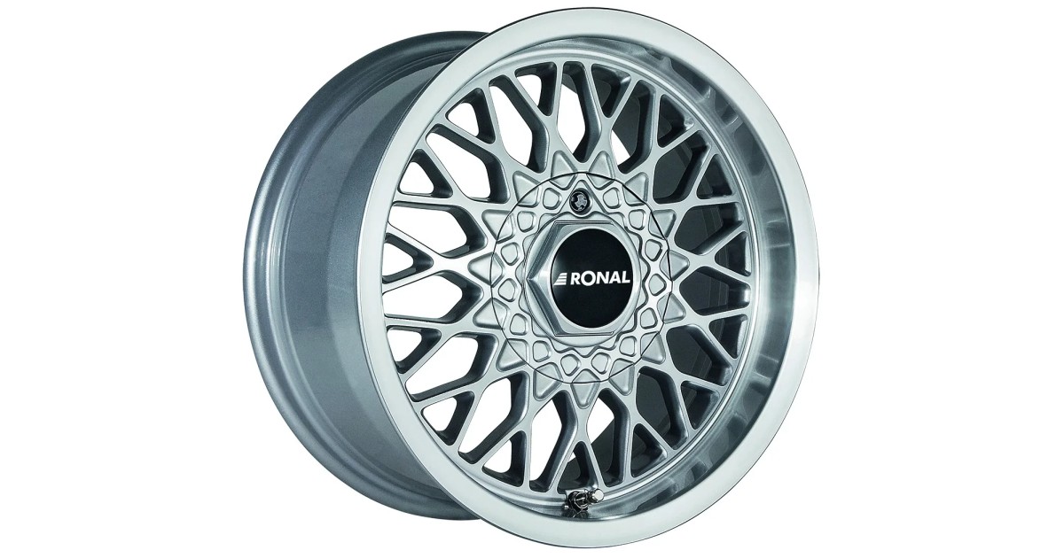 Jante ALU, Ronal LS Argent , Face polie 7.5X15 4/ 100 ET25, Alésage 57.1