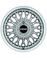 Jante ALU, Ronal LS Argent , Face polie 7.5X15 4/ 100 ET25, Alésage 57.1